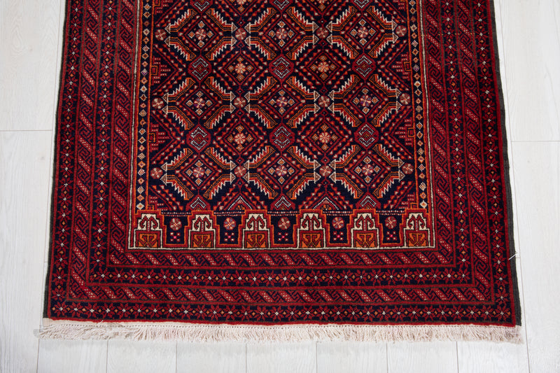 6' x 3' 3" Excellent Hand-Knotted Vintage Fine Tribal Rug - Yasi & Fara 