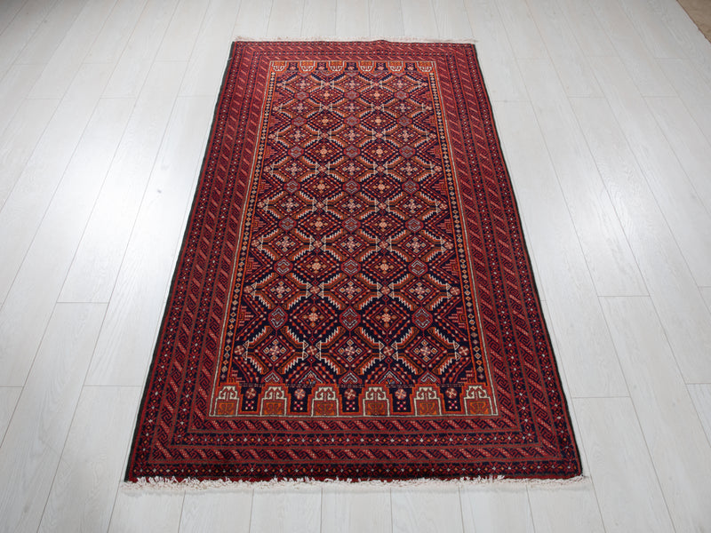 6' x 3' 3" Excellent Hand-Knotted Vintage Fine Tribal Rug - Yasi & Fara 
