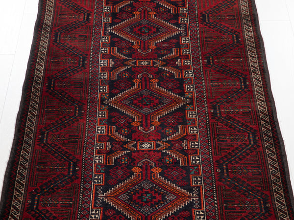 7' 3" x 3' 7" Excellent Hand-Knotted Vintage Fine Tribal Rug - Yasi & Fara 
