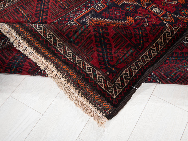 7' 3" x 3' 7" Excellent Hand-Knotted Vintage Fine Tribal Rug - Yasi & Fara 