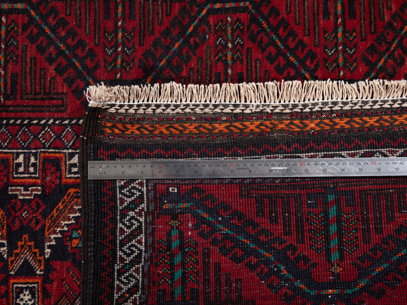 7' 3" x 3' 7" Excellent Hand-Knotted Vintage Fine Tribal Rug - Yasi & Fara 