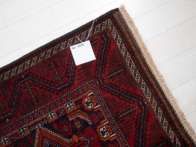 7' 3" x 3' 7" Excellent Hand-Knotted Vintage Fine Tribal Rug - Yasi & Fara 