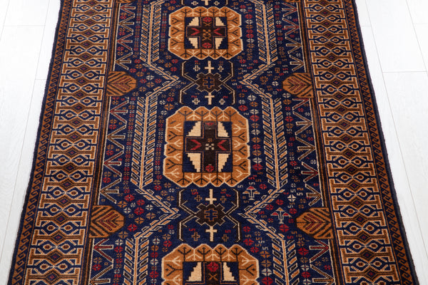 6' 10" x 3' 6" Excellent Hand-Knotted Fine Vintage Tribal Rug - Yasi & Fara 