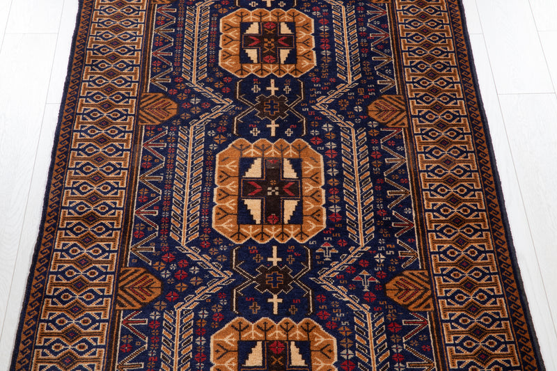 6' 10" x 3' 6" Excellent Hand-Knotted Fine Vintage Tribal Rug - Yasi & Fara 