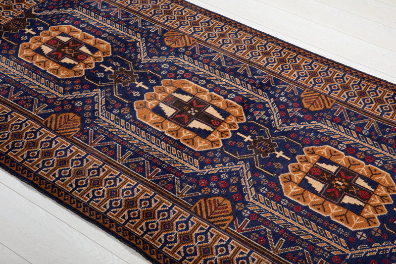 6' 10" x 3' 6" Excellent Hand-Knotted Fine Vintage Tribal Rug - Yasi & Fara 