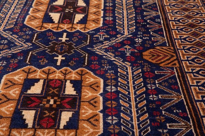 6' 10" x 3' 6" Excellent Hand-Knotted Fine Vintage Tribal Rug - Yasi & Fara 