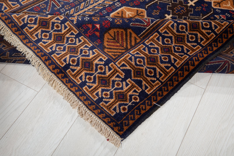 6' 10" x 3' 6" Excellent Hand-Knotted Fine Vintage Tribal Rug - Yasi & Fara 