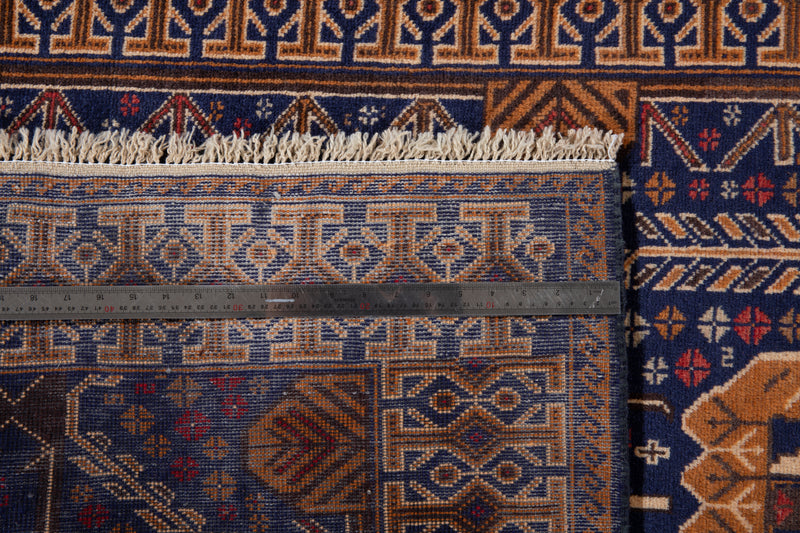 6' 10" x 3' 6" Excellent Hand-Knotted Fine Vintage Tribal Rug - Yasi & Fara 