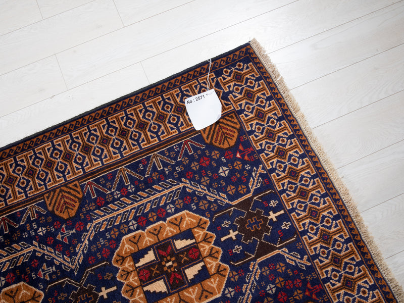 6' 10" x 3' 6" Excellent Hand-Knotted Fine Vintage Tribal Rug - Yasi & Fara 