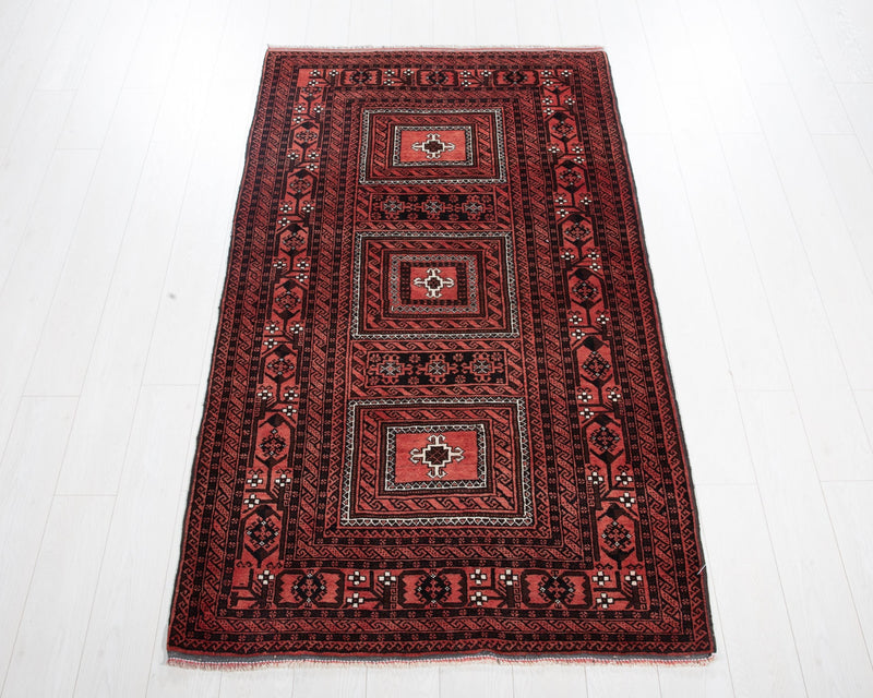 6' 7" x 3' 9" Excellent Hand-Knotted Fine Vintage Tribal Rug - Yasi & Fara 